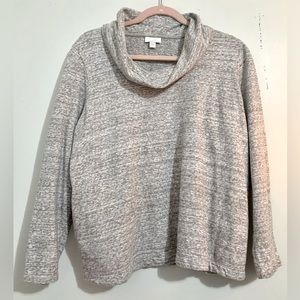 Pure J. Jill Sweatshirt Women’s size Large pullover Cowl Neck side Pockets L